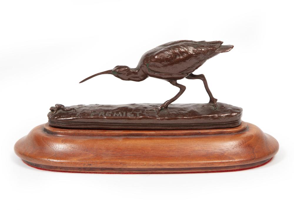 Appraisal: BRONZE OF FIGURE OF IBISBronze of Figure of Ibis after