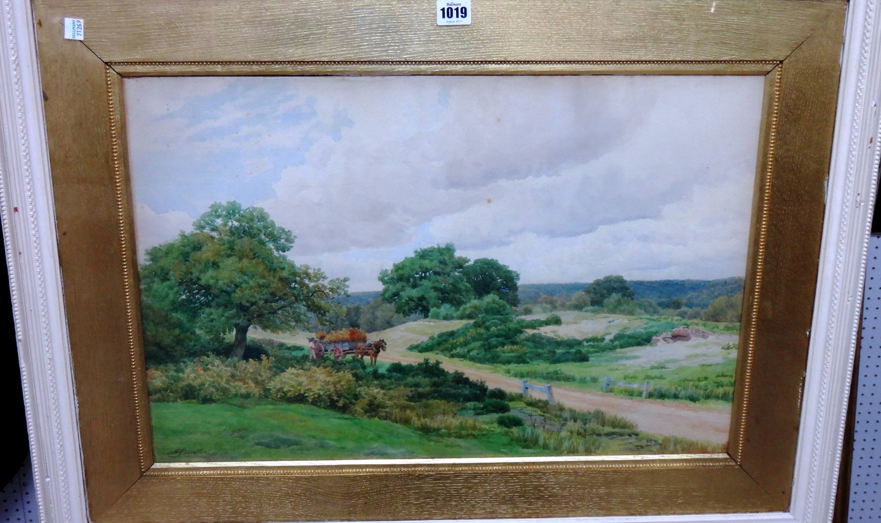 Appraisal: Alfred Robert Quinton - A Surrey Heath near Elstead watercolour