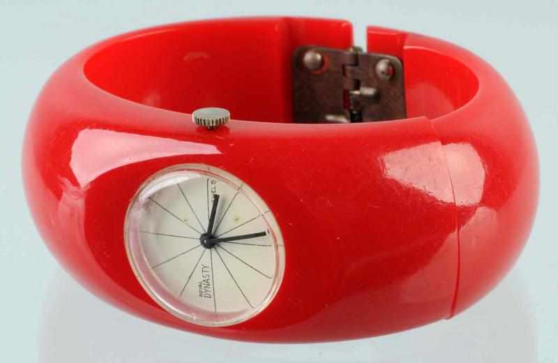 Appraisal: Bakelite Red Watch Bracelet Condition Excellent Size Dia