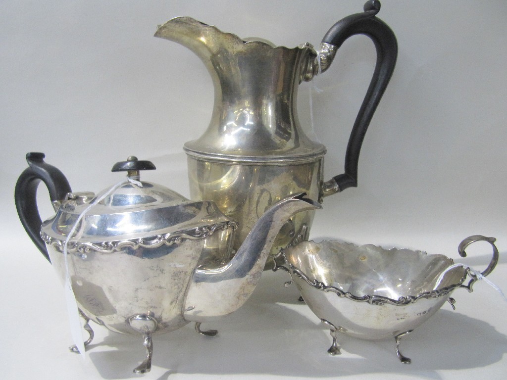 Appraisal: Lot comprising silver water pot missing finial London and a