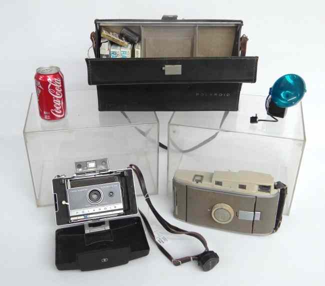 Appraisal: Lot including Polaroid camera and Land Camera Automatic along with