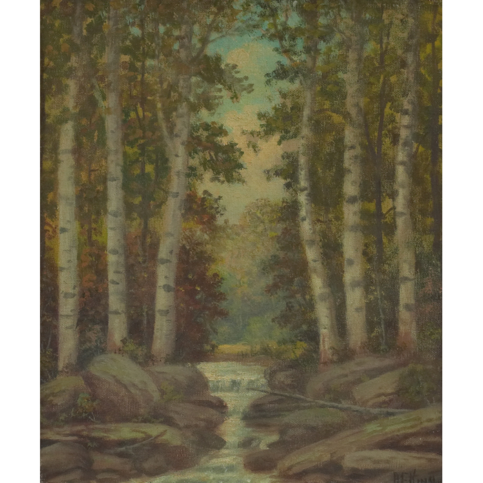 Appraisal: Albert Francis King - ''Trees with Brook '' c oil