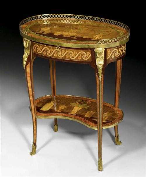 Appraisal: OVAL GUERIDON Louis XV stamped D DELOOSE Daniel De Loose