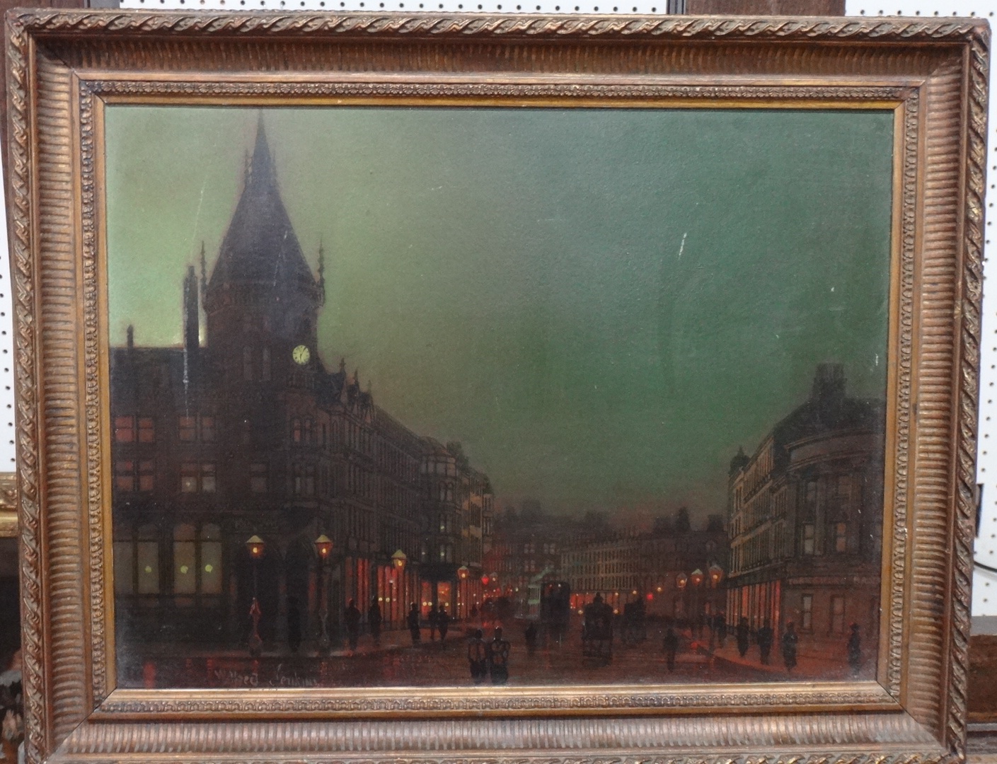 Appraisal: Wilfred Jenkins - Leeds oil on board signed cm x