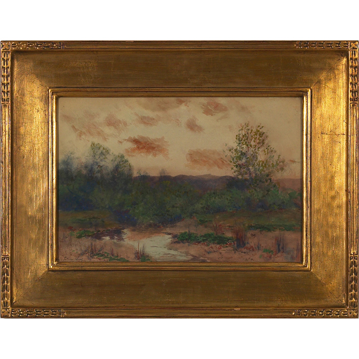 Appraisal: Charles Partridge Adams American - Marsh at Dusk c watercolor