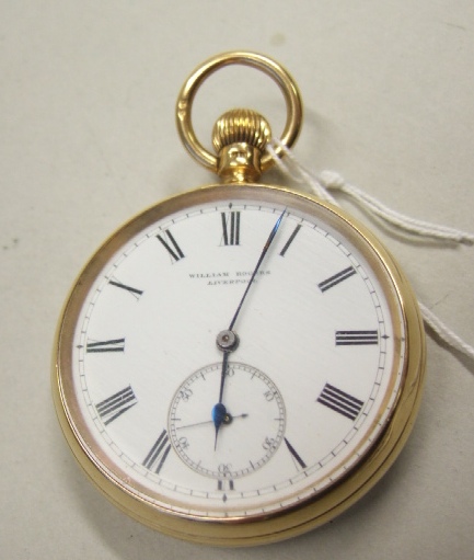 Appraisal: A gentleman's ct gold cased keyless wind openfaced pocket watch