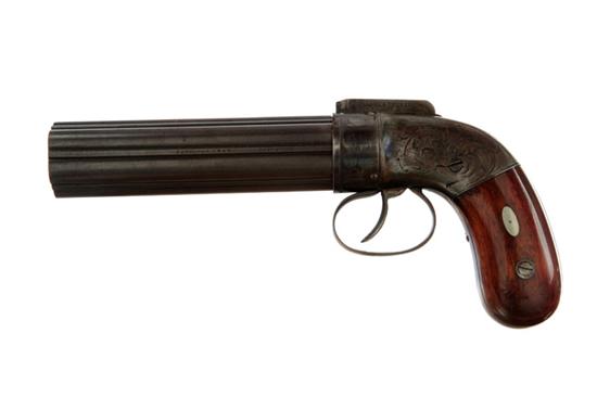 Appraisal: ALLEN AND THURBER PEPPERBOX Norwich model caliber '' barrel cluster