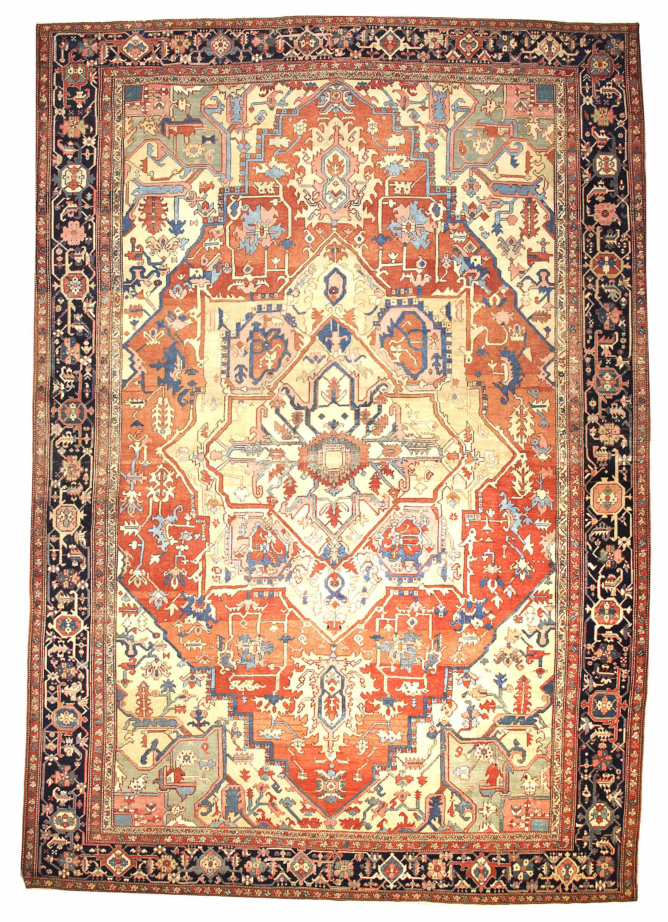 Appraisal: A Serapi carpet Northwest Persialate th centurysize approximately ft x