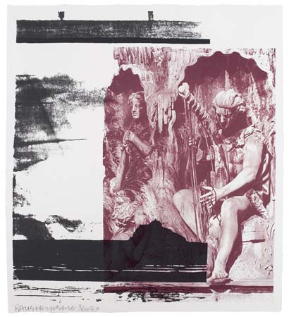 Appraisal: ROBERT RAUSCHENBERG Untitled Color screenprint x mm x inches full