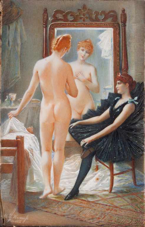 Appraisal: Rudolph Kruss Austrian th century Ballerinas in studio gouache on