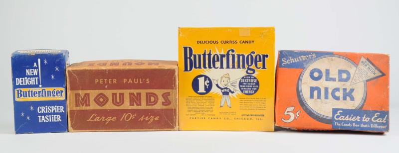 Appraisal: Lot Of Candy Vendor Boxes This lot includes two Butterfinger