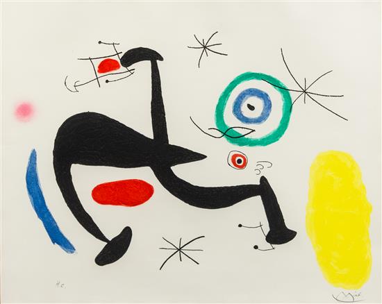 Appraisal: Sale Lot Joan Miro Spanish - La biche chantant la