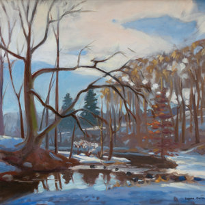 Appraisal: Eugene J Quinn American th Century Winter Landscape Oil on