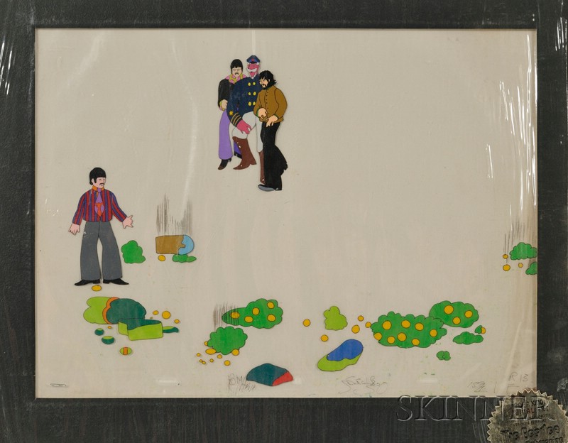 Appraisal: British School th Century Lot of Two Animation Cels The