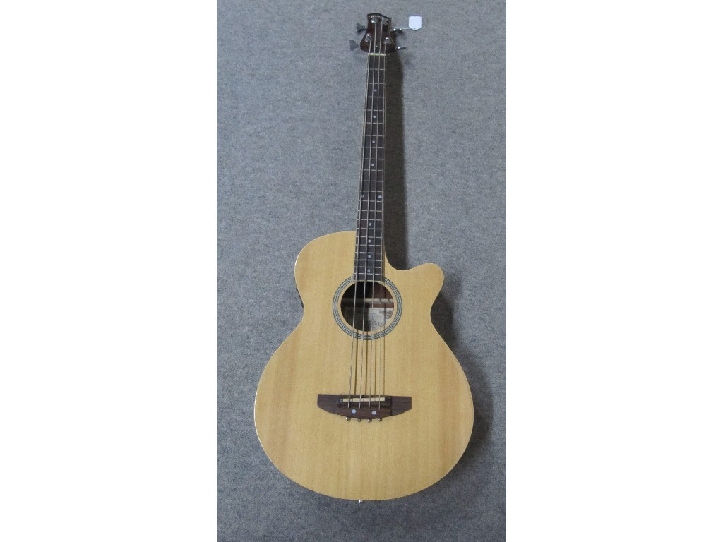 Appraisal: Artisan four-string acoustic bass guitar