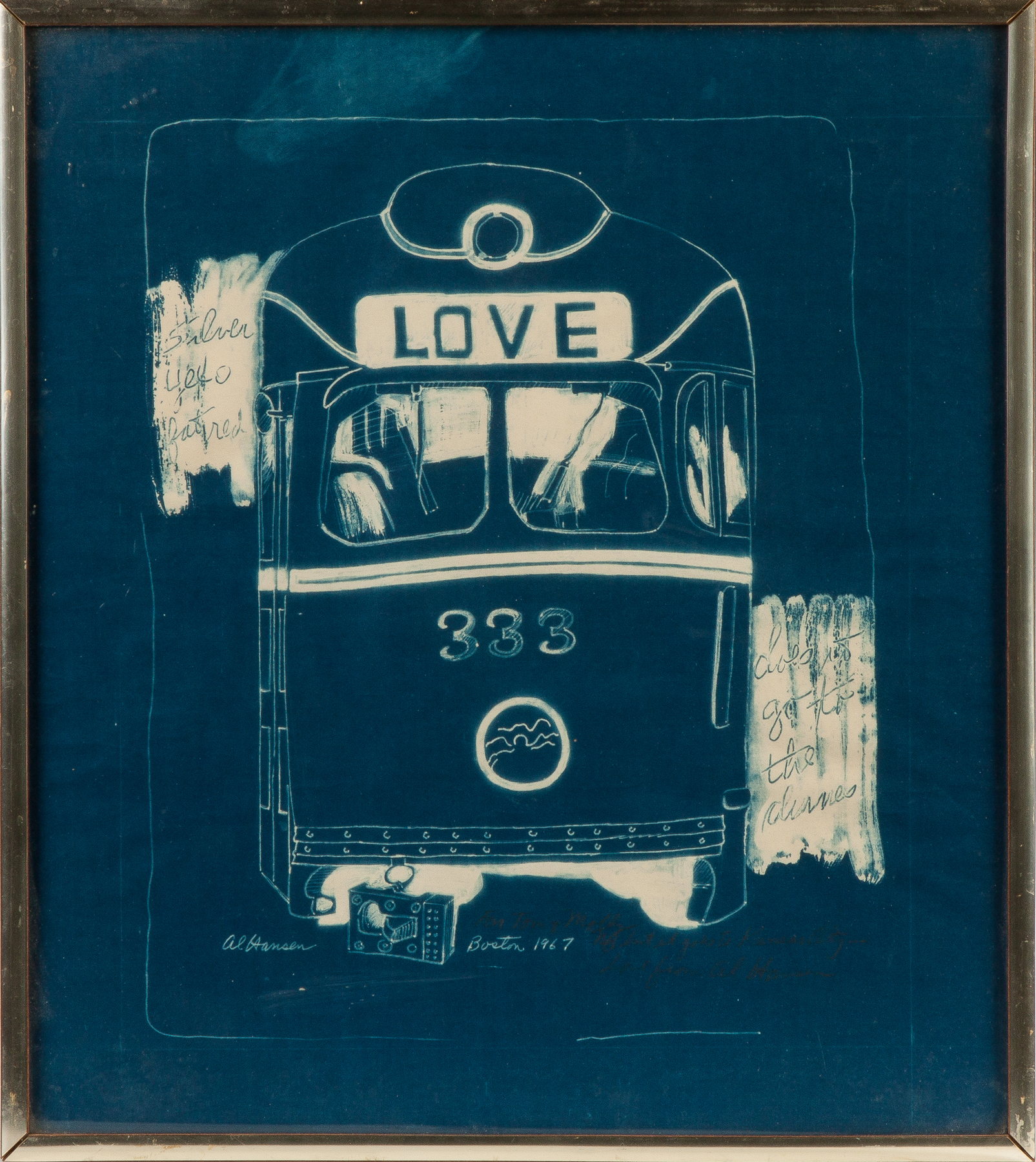 Appraisal: Al Alfred Earl Hansen American - Love Bus Sgn Al