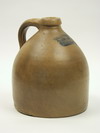 Appraisal: JUG - One gallon stoneware jug incised Wm E Warner