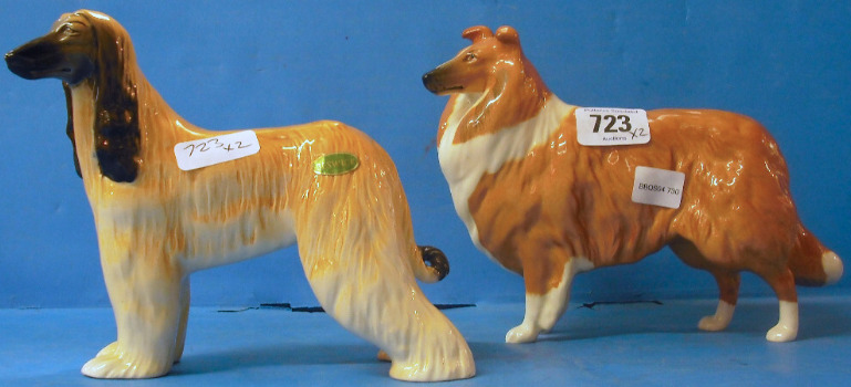 Appraisal: Beswick Large Dogs Afgan Hound and Collie