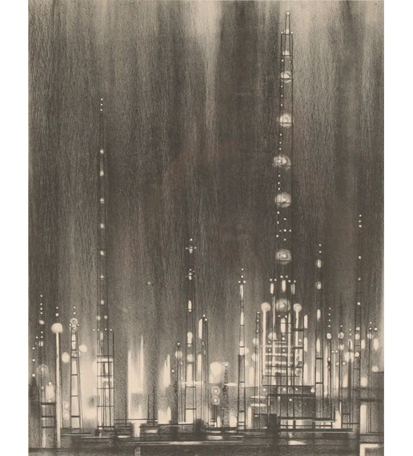 Appraisal: Richard Aberle Florsheim American - Refinery litho x pencil signed