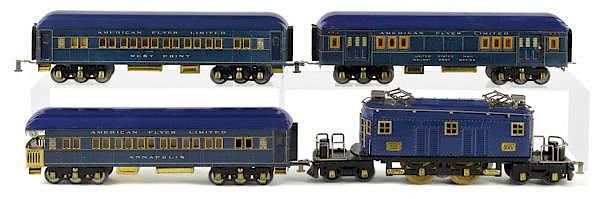 Appraisal: American Flyer wide gauge four-piece Preside American Flyer wide gauge