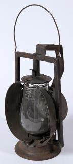 Appraisal: Dietz lantern with mirrored back with handles and hanger Dietz