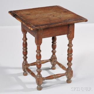 Appraisal: Small Cherry and Pine Table New England th century the