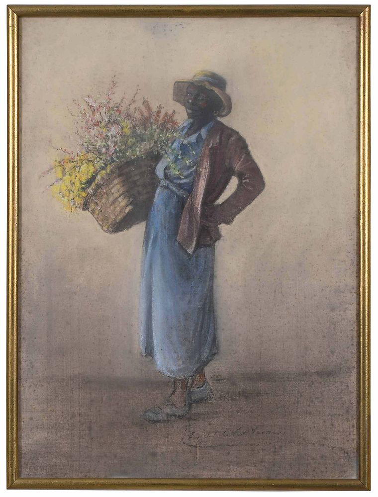 Appraisal: Elizabeth O'Neill Verner South Carolina - Flower Seller signed lower