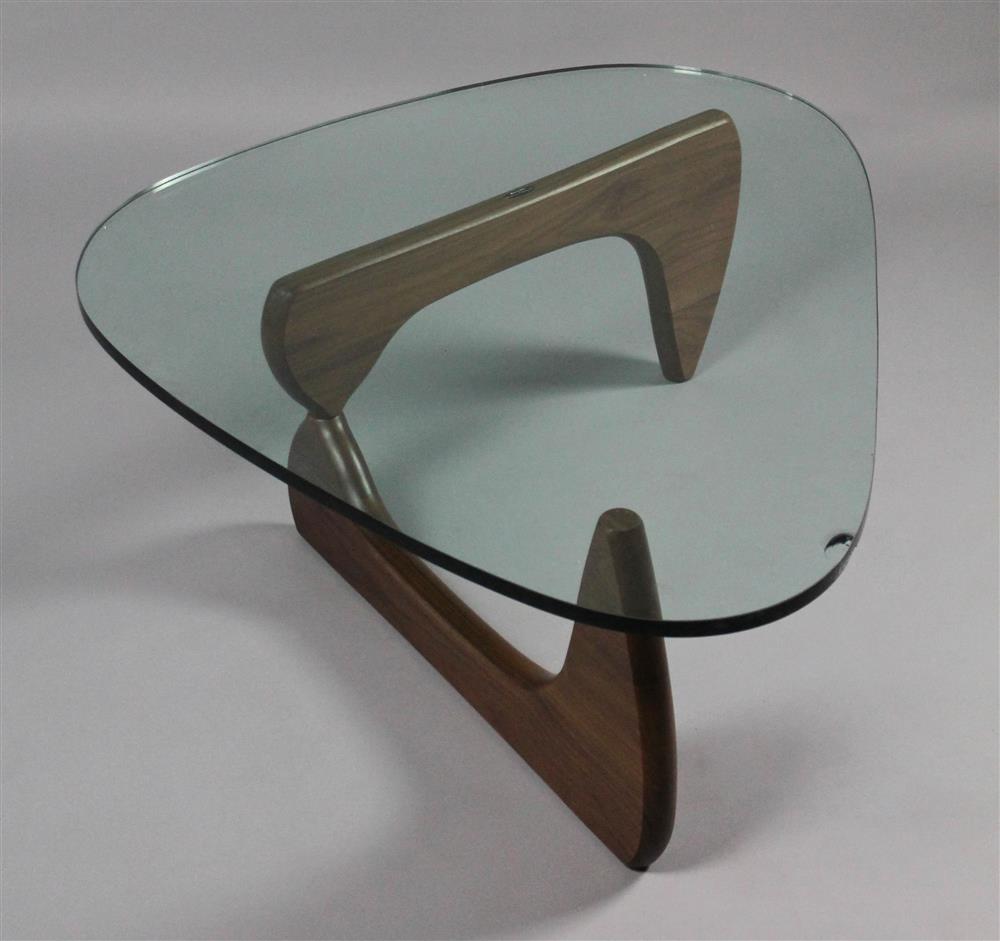 Appraisal: HERMAN MILLER ISAMU NOGUCHI BIOMORPHIC COFFEE TABLE having a triangular