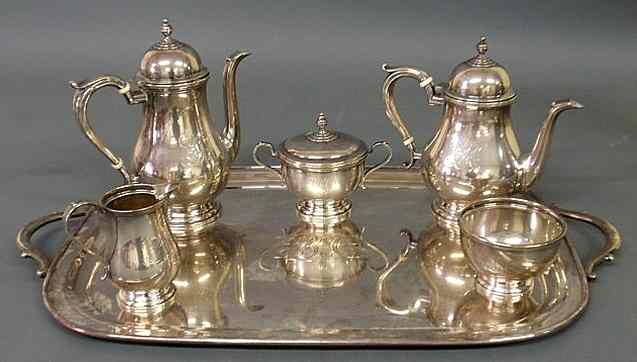 Appraisal: Sterling silver tea service by Watson Silver Co in the