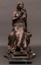 Appraisal: Another Carpeaux Inspired Bronze th Century A bronze recast of