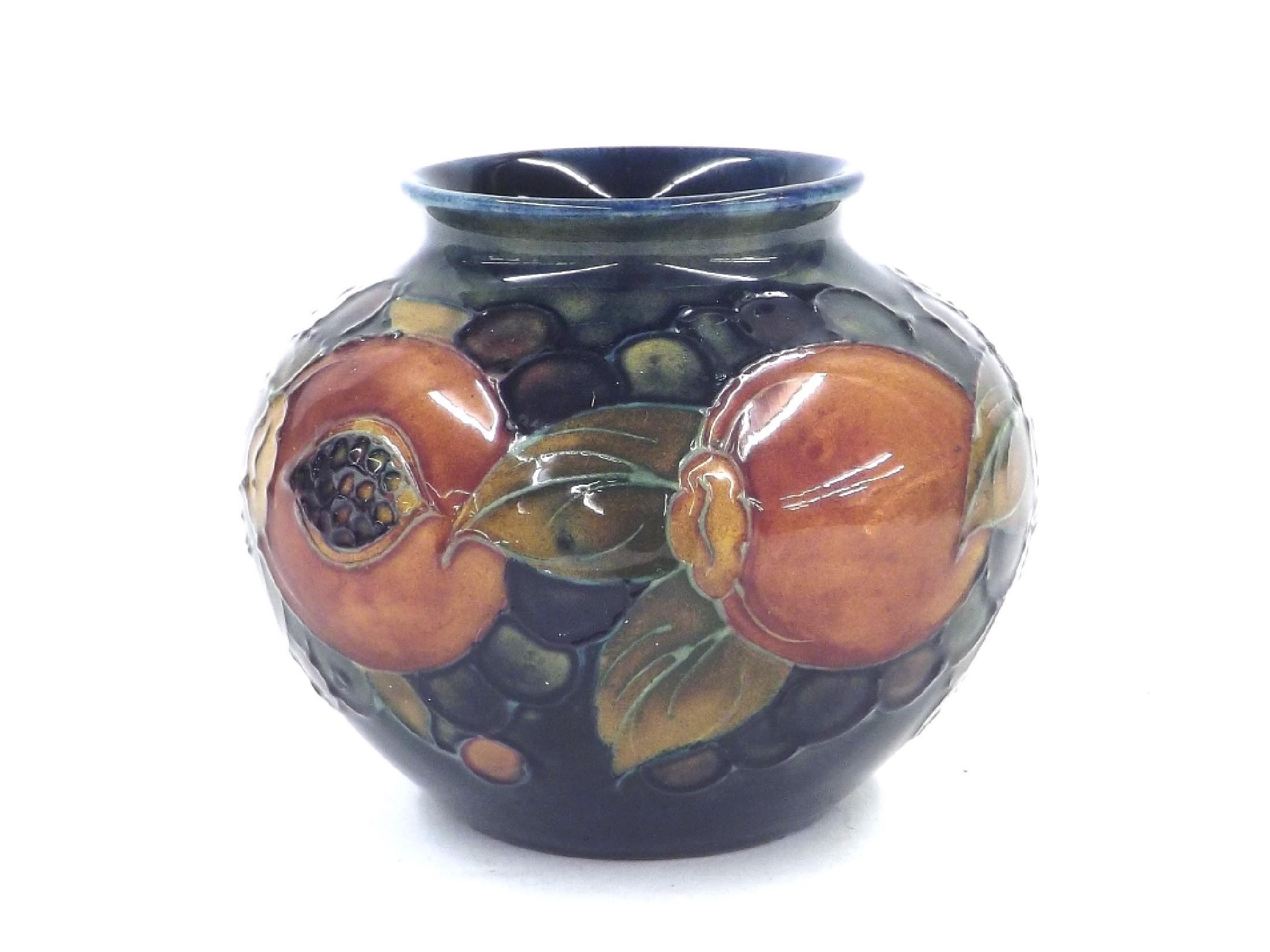 Appraisal: William Moorcroft 'Pomegranate' small ovoid vase impressed factory marks with