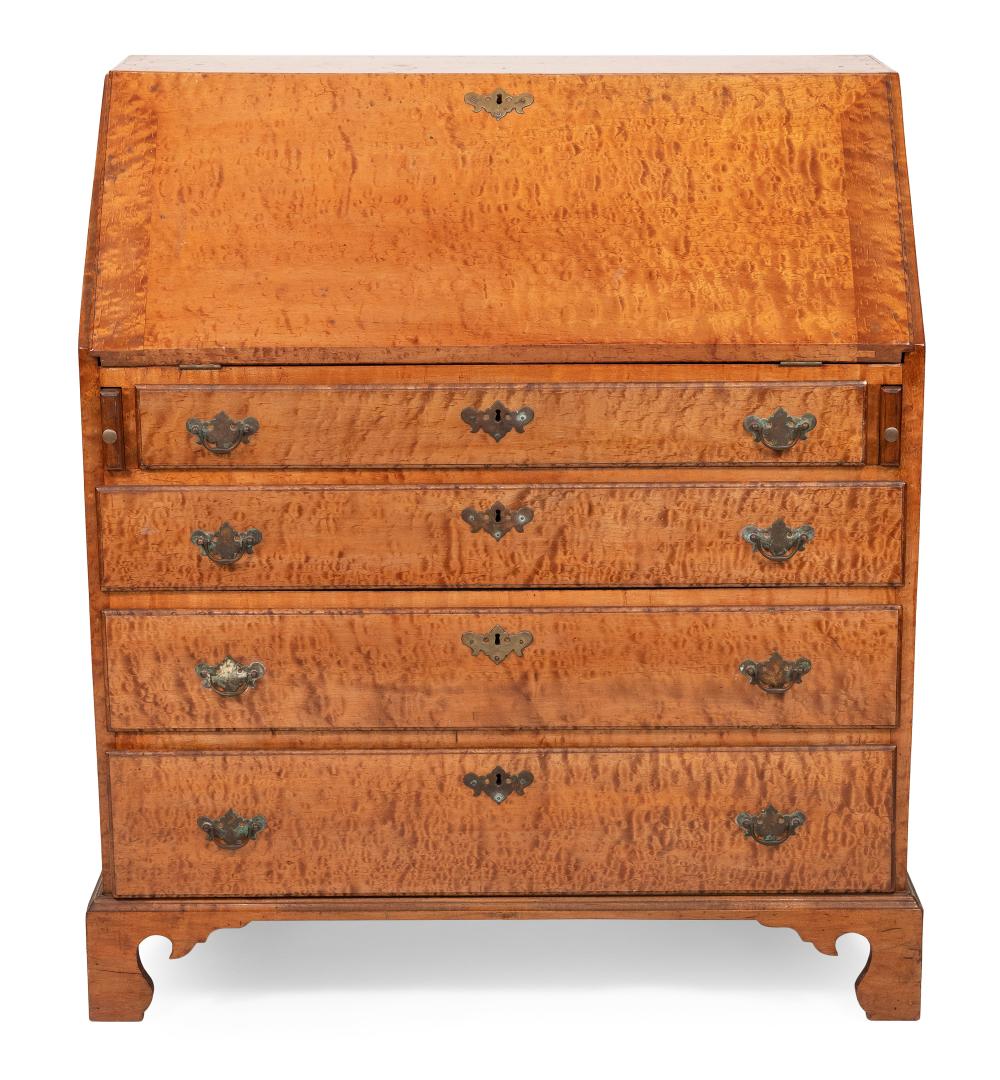 Appraisal: CHIPPENDALE SLANT-LID DESK TH CENTURY HEIGHT WIDTH DEPTH CHIPPENDALE SLANT-LID