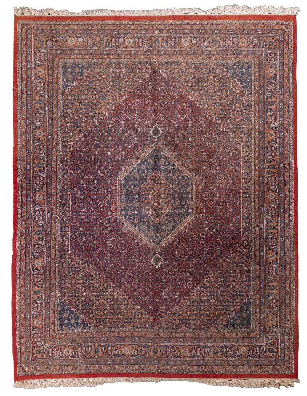 Appraisal: BIDJAR DESIGN RUG X LATE TH CENTURYBIDJAR DESIGN RUG '