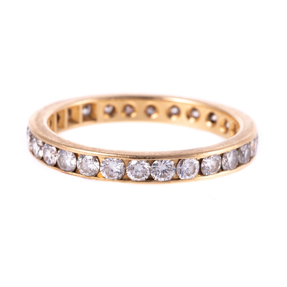 Appraisal: A Diamond Eternity Band in K Yellow Gold K yellow