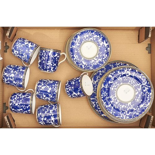 Appraisal: A Coalport blue and white breakfast service c - with