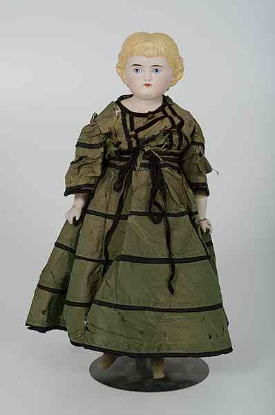 Appraisal: German Highland Mary China Head Doll German ca a blonde