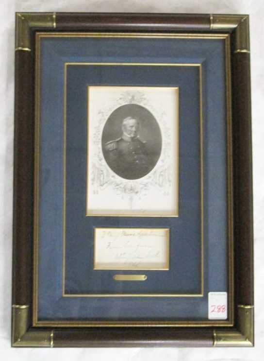 Appraisal: GENERAL WINFIELD SCOTT United States - AUTOGRAPH AND PORTRAIT The