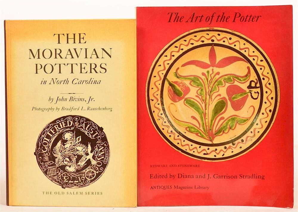 Appraisal: vols Moravian Potters in NC Art of Potter Bivins The