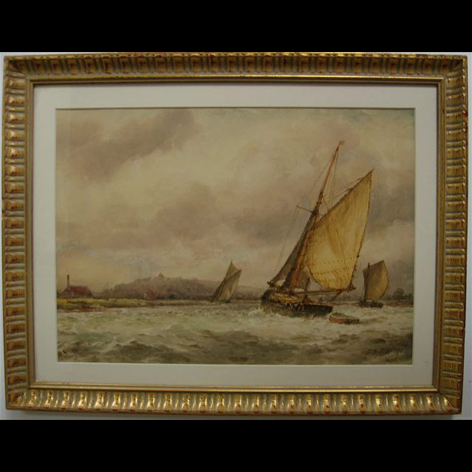 Appraisal: FREDERICK JAMES ALDRIDGE - BRITISH HEADING HOME WATERCOLOUR SIGNED LOWER