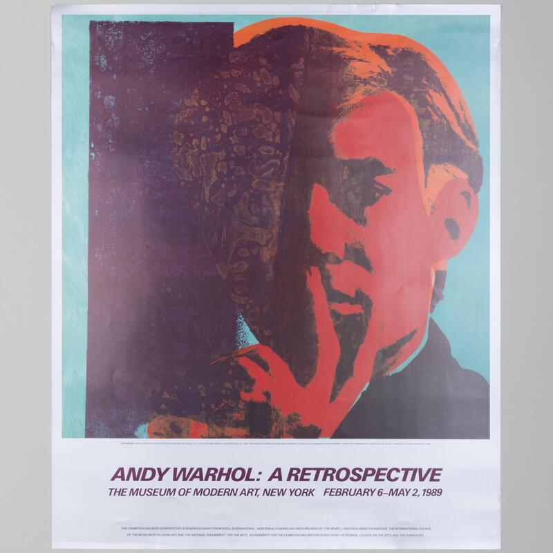 Appraisal: Group of Six Andy Warhol Posters Various sizes all unframed