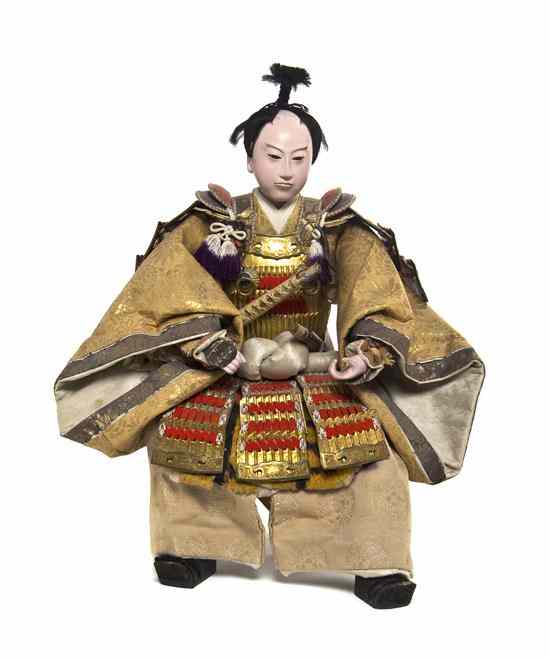 Appraisal: A Japanese Model of a Samurai the figure of papier-mache