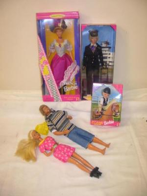 Appraisal: Five Barbie dolls comprising Pilot Pony Riding Shelly French Barbie