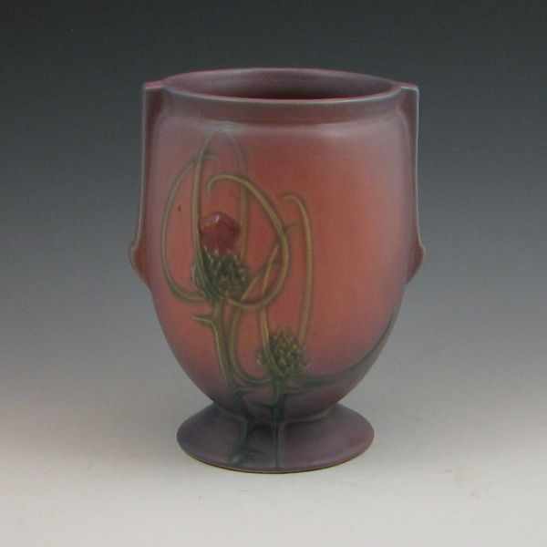 Appraisal: Roseville ''Mauve Thistle'' Futura - '' vase Unmarked Professional restoration