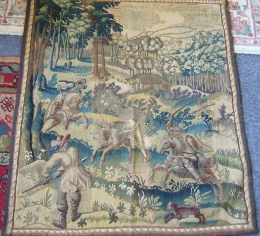 Appraisal: A Flemish verdure tapestry late th early th century woven