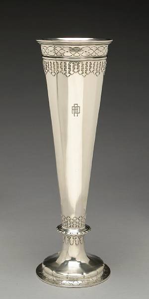 Appraisal: Sterling Floor Vase by Tiffany amp Co New York NY