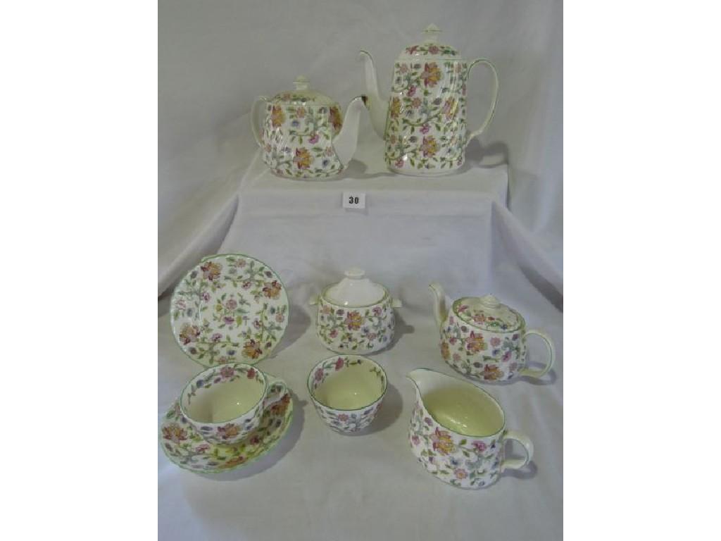 Appraisal: A selection of Minton Haddon Hall tea and coffee wares