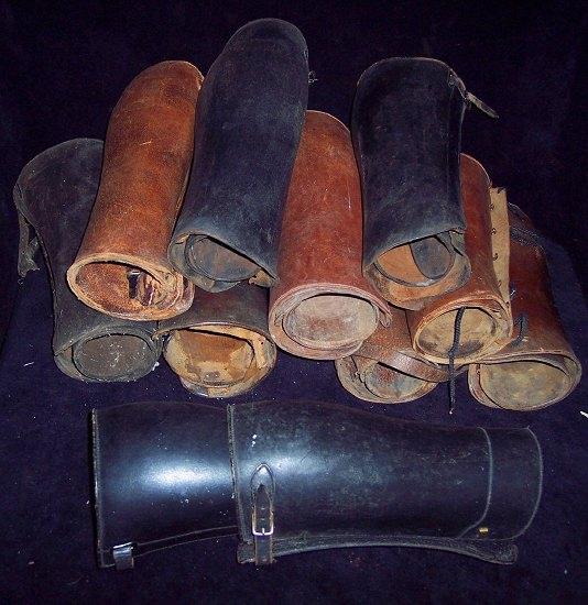 Appraisal: Ten pairs of leather gaiters various