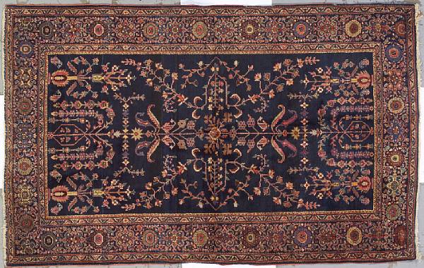 Appraisal: A Sarouk rug Central Persia late th century size approximately