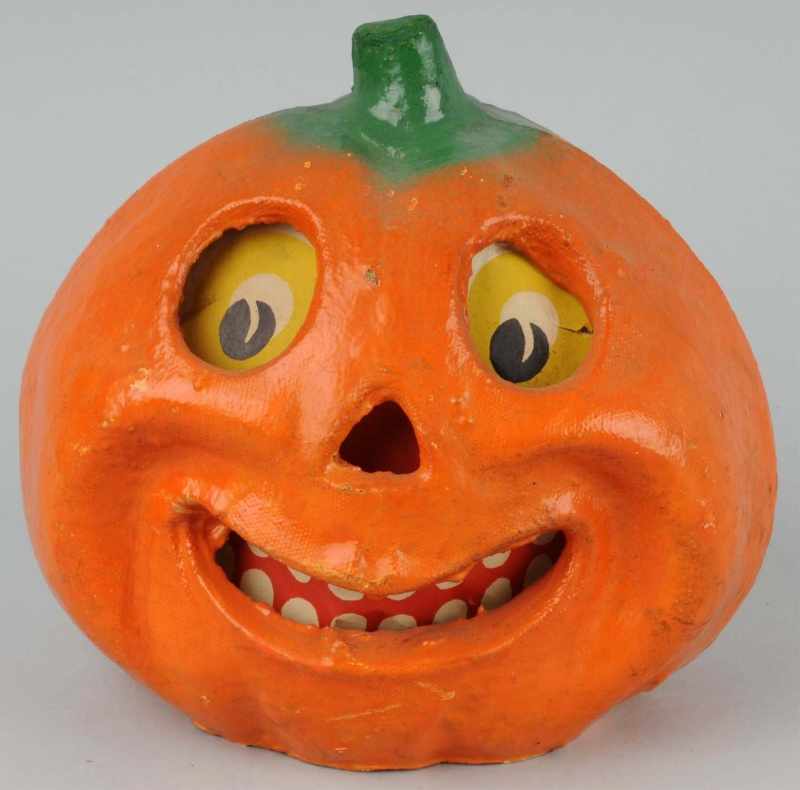 Appraisal: Halloween Pumpkin Jack-O-Lantern Description Original paper inserts Condition Excellent Size