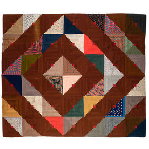 Appraisal: Three Patchwork Quilts Late th th Century Largest x inches